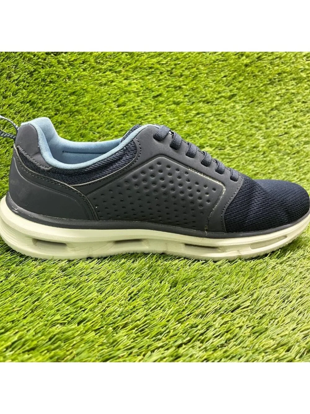 Skechers Glide-Lite Mens Size 10.5 Blue Gray Athletic Running Shoes Sneakers